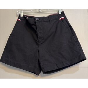 Tommy Hilfiger Women Black Classic Stretch Short Size 8